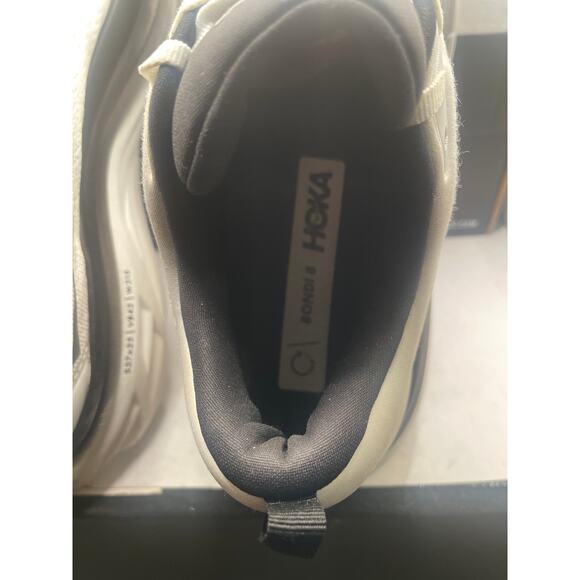 Hoka One One Bondi 8 White Black Size US9.5D main image 9